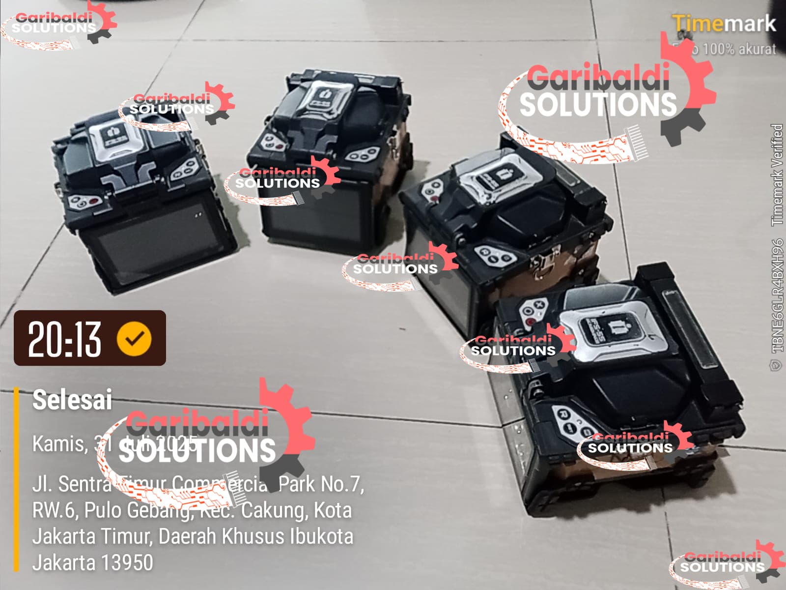 service splicer kalibrasi