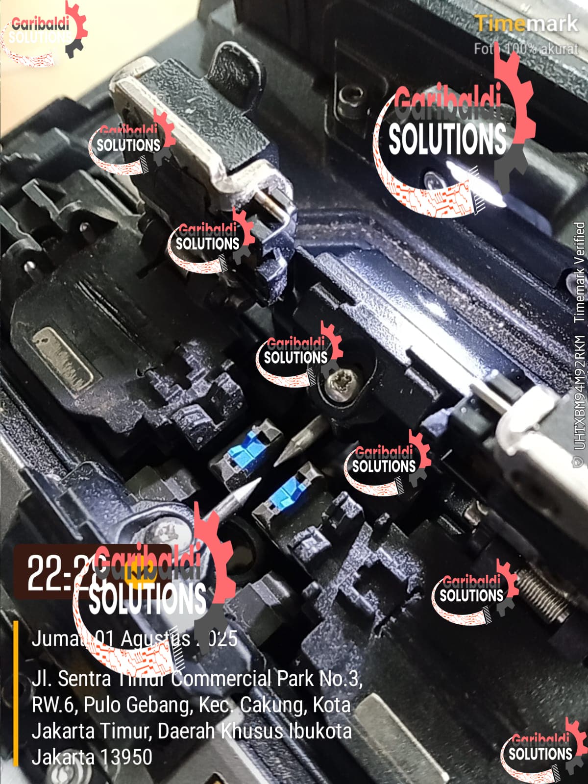 service splicer kalibrasi