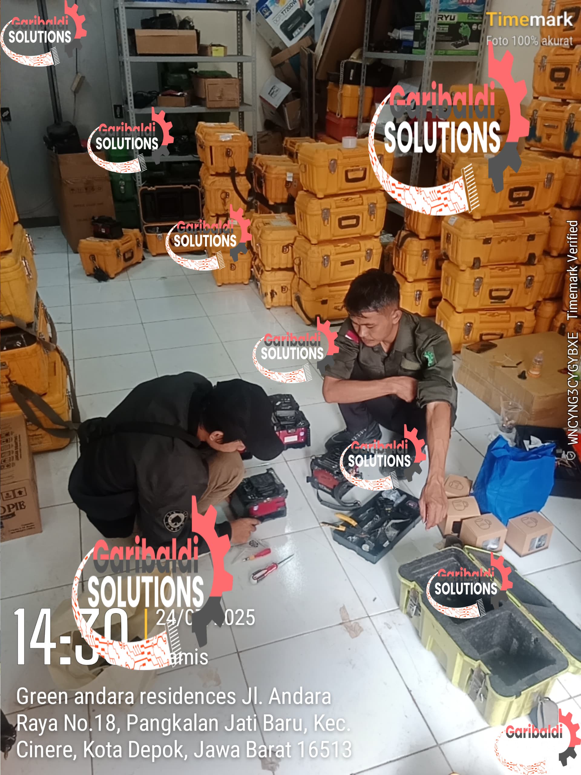 service splicer kalibrasi